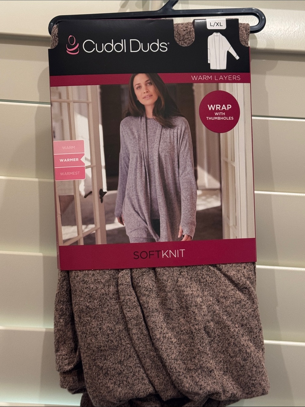 Cuddl Duds SoftKnit Thumbhole Wrap